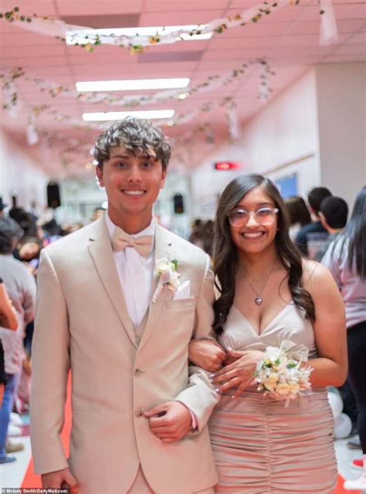 Alexee Trevizo is all smiles at prom three months after dumping baby in