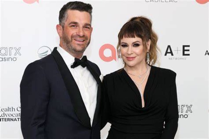 Alyssa Milano and David Bugliari at the White House Correspondents