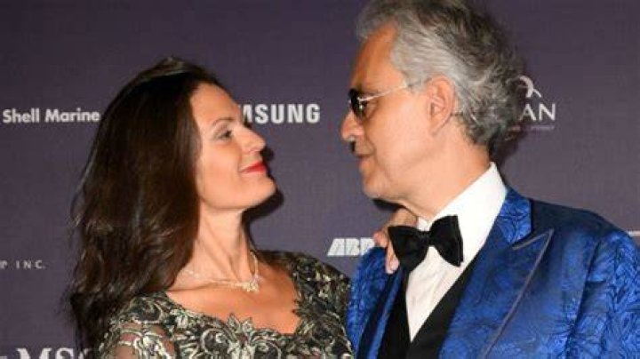 Andrea Bocelli&rsquo;s glam wife steals the show in semisheer lace dress on
