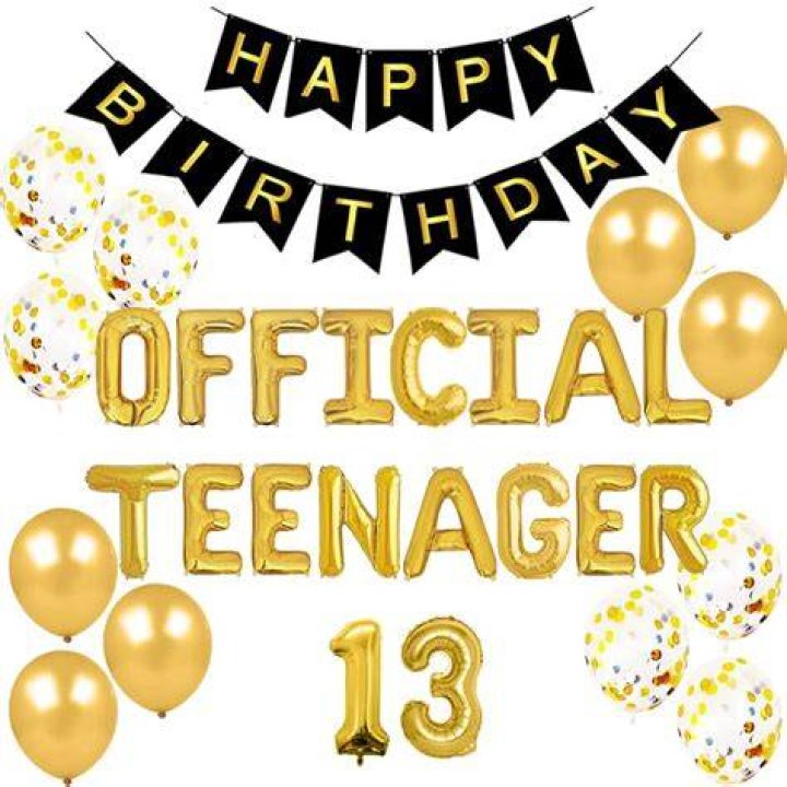Buy Festiko&reg;Official Teenager 13th Birthday Cake Topper Boys Girls