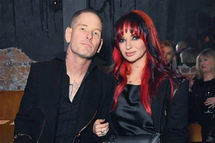 Corey Taylor and his wife , Stephanie Luby Taylor. Slipknot corey