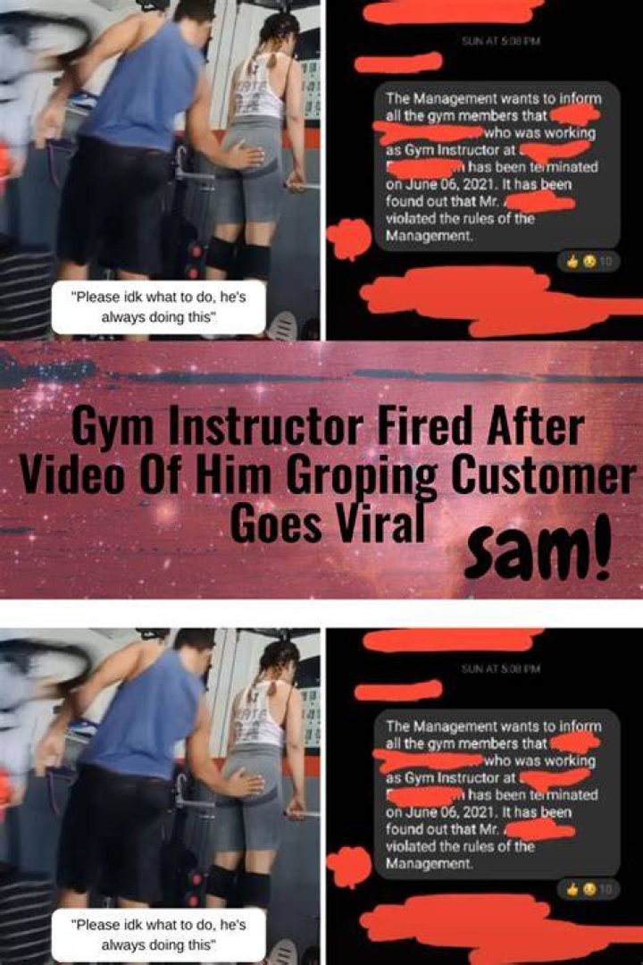 Gym Instructor Fired After Video Of Him Groping Customer Goes Viral