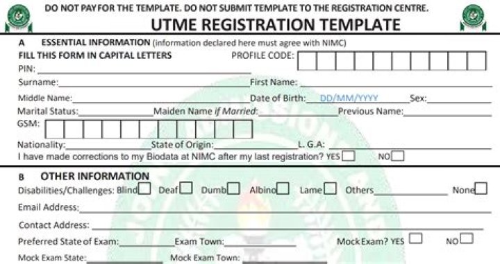 How To Register For UTME In Nigeria