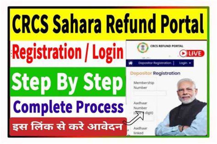 Sahara Refund Portal CRCS Login, Direct Link, Claim your