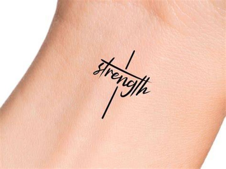 Strength Text tattoo, Strength tattoo, Subtle tattoos