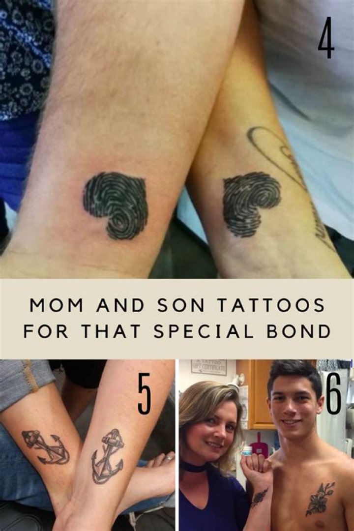 Sweet Mom and Son Tattoos for that Special Bond Tattoo Glee