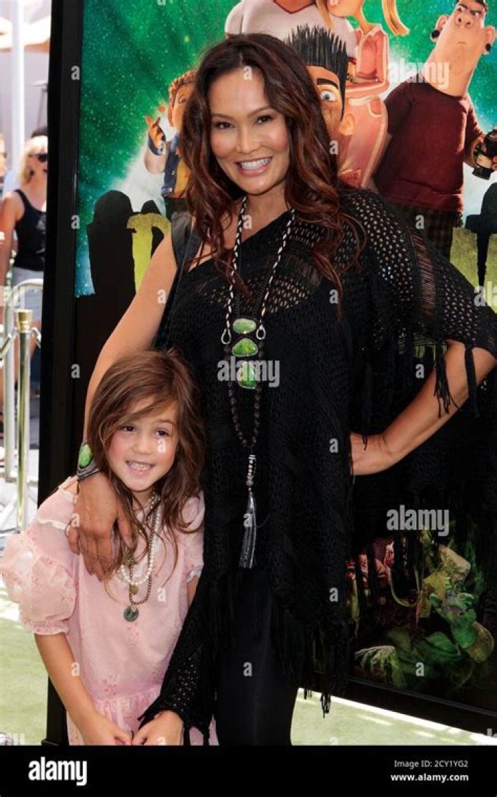 Tia Carrere and daughter Bianca at the Los Angeles Premiere of YOGI